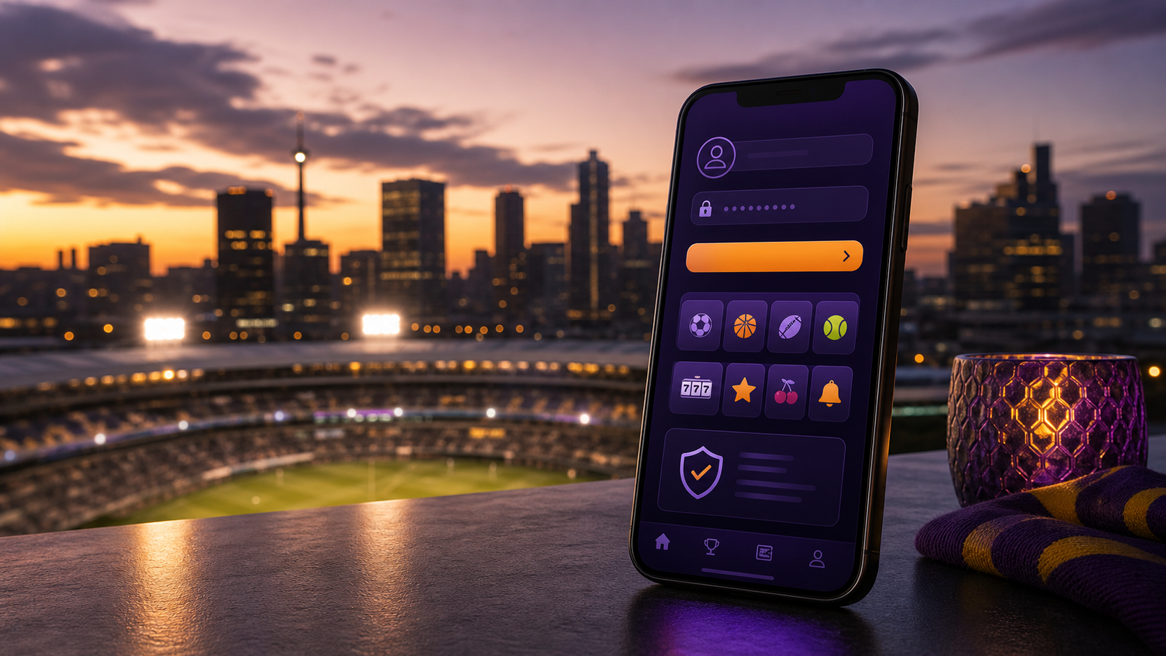YesPlay secure account access screen in South Africa